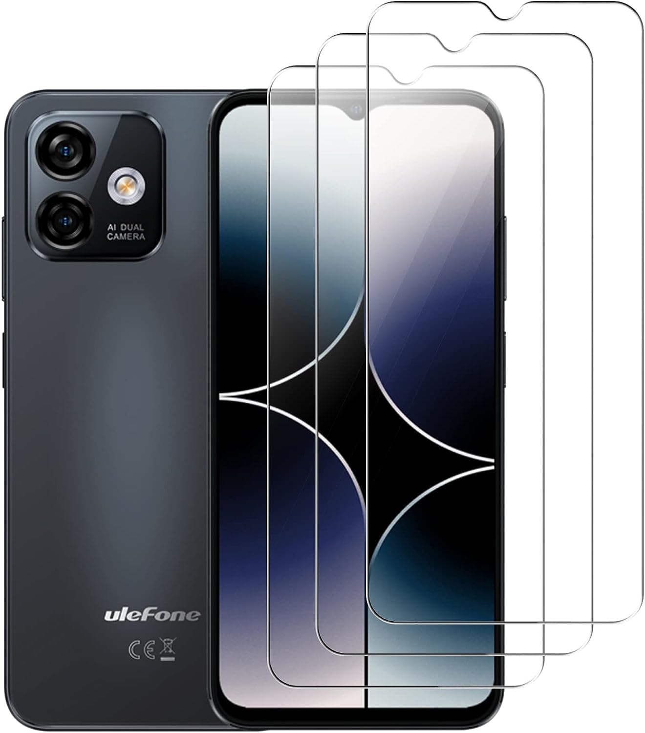 [3 Pezzi] Pellicola Protettiva per Ulefone Note 16 Pro Vetro Temperato, Weideworld Pellicola Protettiva per Ulefone Note 16 Pro,Anti-riflesso,Ultra-Clear, Trasparent