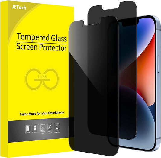 JETech Privacy Pellicola Protettiva per iPhone 14 6,1 Pollici, Antispy in Vetro Temperato Film, Pacco da 2