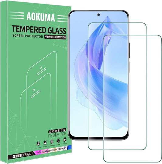 AOKUMA [2 Pezzi Pellicola Vetro Temperato per Honor 90 Lite Pellicola Protezione,Durezza 9H,Antiurto Antigraffio e Anti-impronta