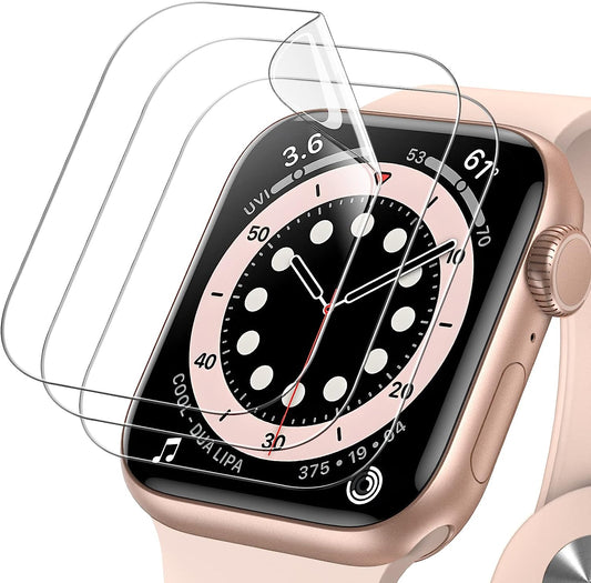 JETech Pellicola Protettiva Compatibile per Apple Watch SE (2022/2020) /Serie 6 5 4 40 mm, Alta Definizione, Pellicola TPU, Pacco da 3