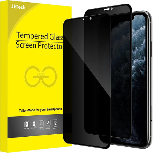 JETech Privacy Pellicola Protettiva per iPhone 11 Pro Max/XS Max 6,5 Pollici, Copertura Totale Vetro Temperato Completa Film AntiSpy, Compatibile con Cover, Pacco da 2